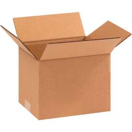 Global Industrial Cardboard Corrugated Boxes, 9"L x 7"W x 7"H, Kraft