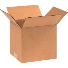 Global Industrial Cardboard Corrugated Boxes, 9"L x 8"W x 8"H, Kraft