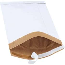 Global Industrial Self Seal Padded Mailers, #4, 9-1/2"W x 14-1/2"L, White, 25/Pack