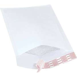 Self Seal Bubble Mailers, #00, 5"W x 10"L, White, 250/Pack