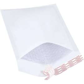 Self Seal Bubble Mailers, #1, 7-1/4"W x 12"L, White, 100/Pack
