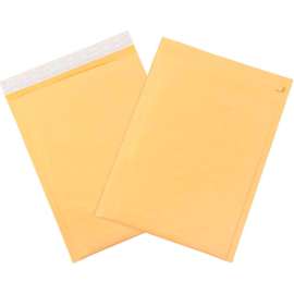 Global Industrial Self Seal Bubble Mailers w/Tear Strip #2 8-1/2"W x 12"L Golden Kraft 100/Pk