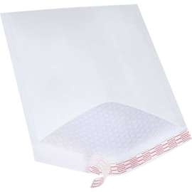 Self Seal Bubble Mailers, #5, 10-1/2"W x 16"L, White, 100/Pack