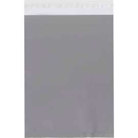 Global Industrial Clear View Poly Mailers, 10"W x 13"L, 2.5 Mil, White, 100/Pack