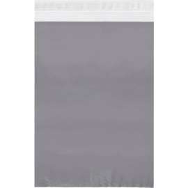 Global Industrial Clear View Poly Mailers, 12"W x 15-1/2"L, 2.5 Mil, White, 100/Pack