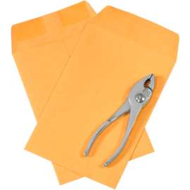 Gummed Catalog Envelopes, 9"W x 6"H, Kraft, 2500/Pack