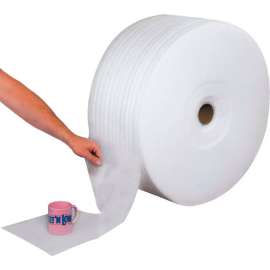 Global Industrial UPSable Perforated Foam Roll, 24"W x 900'L x 1/16" Thick, White, 1 Roll