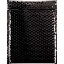 Global Industrial Glamour Bubble Mailers, 9"W x 11-1/2"L, Black, 100/Pack