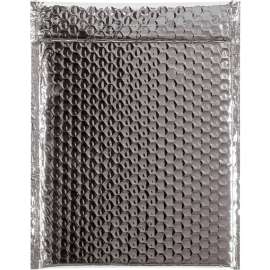 Global Industrial Glamour Bubble Mailers, 9"W x 11-1/2"L, Silver, 100/Pack