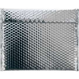 Global Industrial Glamour Bubble Mailers, 13-3/4"W x 11"L, Silver, 48/Pack