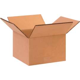Global Industrial Heavy Duty Dbl Wall Cardboard Corrugated Boxes, 10"L x 10"W x 6"H, Kraft