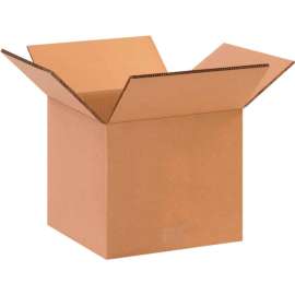 Global Industrial Heavy Duty Dbl Wall Cardboard Corrugated Boxes, 10"L x 10"W x 8"H, Kraft