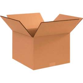 Global Industrial HD Double Wall Cardboard Corrugated Boxes, 12"L x 10"W x 10"H, Kraft