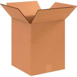 Global Industrial HD Double Wall Cardboard Corrugated Boxes, 12"L x 12"W x 16"H, Kraft