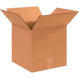 Global Industrial Heavy Duty Cardboard Corrugated Boxes, 13"L x 13"W x 13"H, Kraft