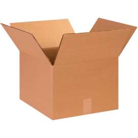 Global Industrial Heavy Duty Cardboard Corrugated Boxes, 14"L x 14"W x 10"H, Kraft