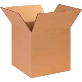 Global Industrial Heavy Duty Cardboard Corrugated Boxes, 14"L x 14"W x 14"H, Kraft