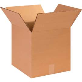 Global Industrial Heavy Duty Double Wall Corrugated Boxes, 14"L x 14"W x 14"H, Kraft
