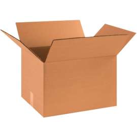 Global Industrial HD Double Wall Cardboard Corrugated Boxes, 15"L x 12"W x 10"H, Kraft