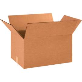 Global Industrial HD Double Wall Cardboard Corrugated Boxes, 16"L x 12"W x 10"H, Kraft