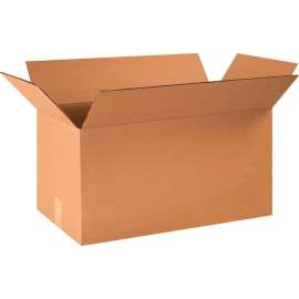 Global Industrial Heavy Duty Cardboard Corrugated Boxes, 24"L x 12"W x 12"H, Kraft