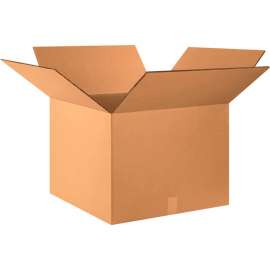 Global Industrial Heavy Duty Double Wall Corrugated Boxes, 24"L x 24"W x 18"H, Kraft