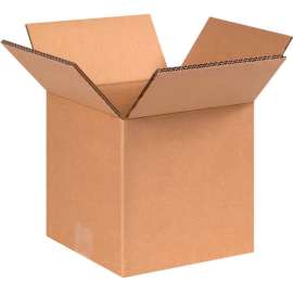 Global Industrial Heavy Duty Double Wall Cardboard Corrugated Boxes, 9"L x 9"W x 9"H, Kraft