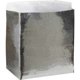 Global Industrial Cool Shield Insulated Box Liners, 14"L x 10"W x 10"D, Silver, 25/Pack