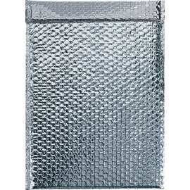 Global Industrial Cool Shield Thermal Bubble Mailers, 11"W x 15"L, Silver, 50/Pack