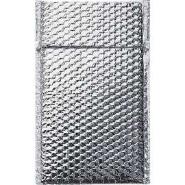 Global Industrial Cool Shield Thermal Bubble Mailers, 6-1/2"W x 10-1/2"L, Silver, 100/Pack