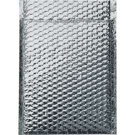 Global Industrial Cool Shield Thermal Bubble Mailers, 8"W x 11"L, Silver, 100/Pack