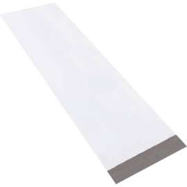 Global Industrial Long Poly Mailers, 13"W x 45"L, 4 Mil, White, 50/Pack
