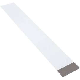 Global Industrial Long Poly Mailers, 6"W x 39"L, 4 Mil, White, 100/Pack