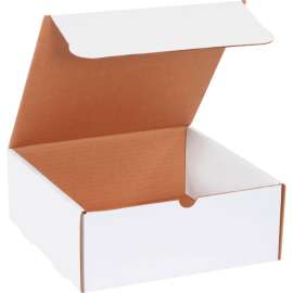 Global Industrial Corrugated Literature Mailers, 10"L x 10"W x 4"H, White