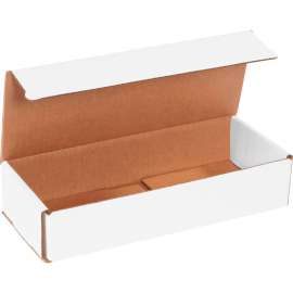 Global Industrial Corrugated Mailers, 10"L x 4"W x 2"H, White