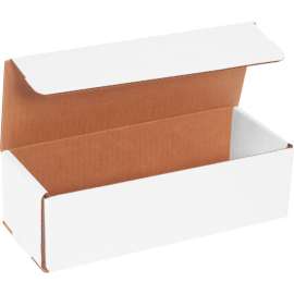 Global Industrial Corrugated Mailers, 10"L x 4"W x 3"H, White