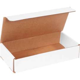 Global Industrial Corrugated Mailers, 10"L x 5"W x 2"H, White
