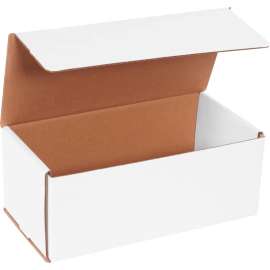 Global Industrial Corrugated Mailers, 10"L x 5"W x 4"H, White