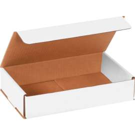 Global Industrial Corrugated Mailers, 10"L x 6"W x 2"H, White