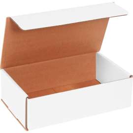 Global Industrial Corrugated Mailers, 10"L x 6"W x 3"H, White