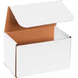 Global Industrial Corrugated Mailers, 10"L x 6"W x 6"H, White