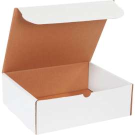 Global Industrial Corrugated Literature Mailers, 11-3/4"L x 10-3/4"W x 4"H, White