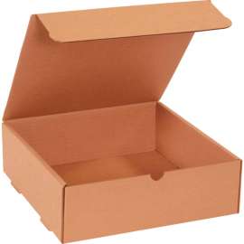 Global Industrial Corrugated Literature Mailers, 11-1/2"L x 11-1/2"W x 3-3/4"H, Kraft
