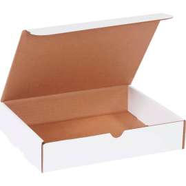 Global Industrial Corrugated Literature Mailers, 11-1/8"L x 8-3/4"W x 2-5/16"H, White