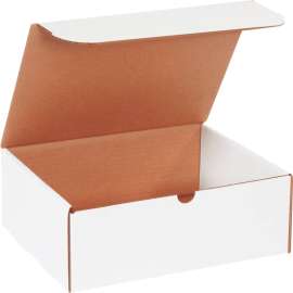 Global Industrial Corrugated Literature Mailers, 11-1/8"L x 8-3/4"W x 4"H, White
