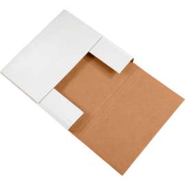 Global Industrial Corrugated Easy-Fold Mailers, 12-1/2"L x 12-1/2"W x 2"H, White