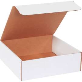 Global Industrial Corrugated Literature Mailers, 12"L x 12"W x 4"H, White