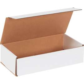 Global Industrial Corrugated Mailers, 12"L x 6"W x 3"H, White