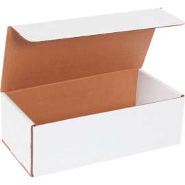 Global Industrial Corrugated Mailers, 12"L x 6"W x 4"H, White