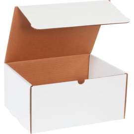 Global Industrial Corrugated Literature Mailers, 12-1/8"L x 9-1/4"W x 6"H, White